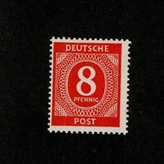 MNH Stamp Sc 536 1946 Post WWII Germany Large numeral From mint sheet