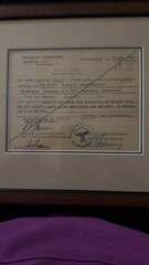 April 15, 1944 Gross- Rosen Write Up Archival Framed