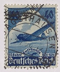 Travelstamps: 1963 Germany Stamps Scott #469 Fascism Heinkel Plane Used