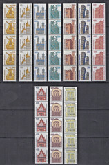 Germany 1515A 1540A MNH VF 1987 Historic Sites Coil Strips Control # ZAYIX