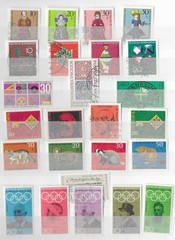 Germany Set 1968#251127 (M/U, see scan). 25 stamps. Many MNH.