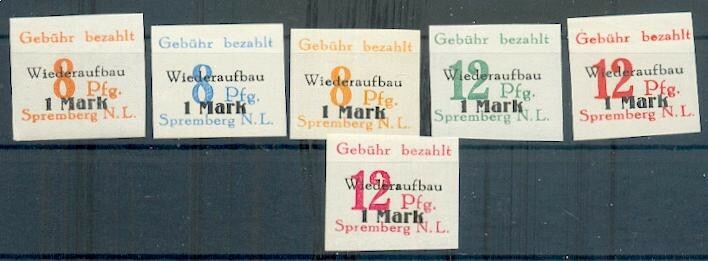Spremberg 17/22B MNH Mint (69454