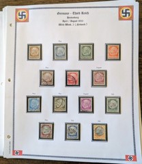 Germany Third Reich Stamp Collection 1931-1940 Historical Events WWII Used