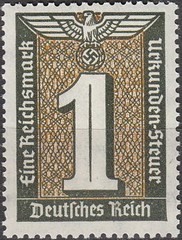 Stamp Germany Revenue WWII Fascism War Occupation KDF Urkunden 01 MNH