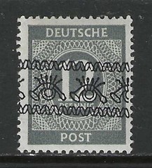 Germany 1948 Allied occup. 12 Pf. Numeral issue inverted band overprint mint*