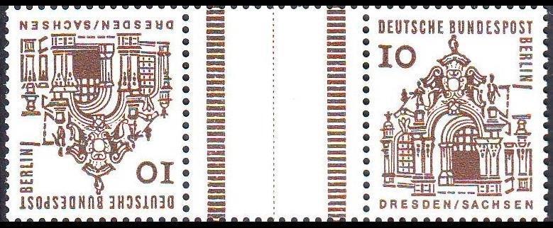 Berlin (West): MiNr. 242 KZ 2 (Kehrdruckpaar), mint