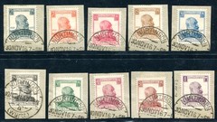 WÜRTTEMBERG 1916 241-250 used SET VERY BEAUTIFUL signed INFLA BPP (N1450
