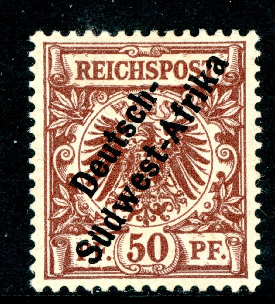 Germany 1897 SWA Southwest Africa 50pf Red Brown First Issue Scott #6 Mint H123