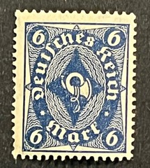 Travelstamps: 1922 Germany Stamp Mi 189 Post Horn Mint MOGLH
