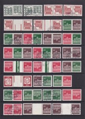 West Germany Brandenburg Gate etc Stamps MNH, Used. Inc tete beche, Booklets.