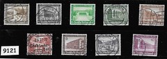 #9121 Used Stamp set B93-B101 1936 Germany Third Reich Winter relief fund
