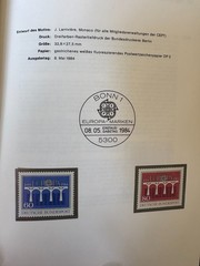 Germany 1984 stamps in book
