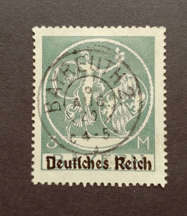 3 MARK VF USED SIGNED REICH GERMANY DEUTSCHLAND K18