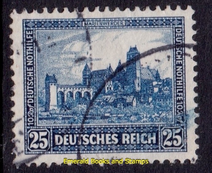 EBS Germany 1931 Welfare – Heidelberg Castle – Michel 461 – Used – cv $50.00