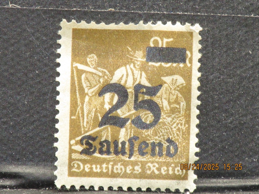 The listing is for:(1)1923 German Empire Hyperinflation Stamp-LH-See Photos