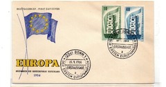 Germany Scott 748-749 1956 Europa First Day Cover