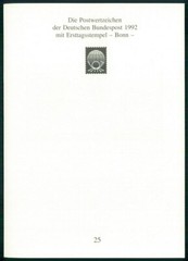 GERMANY FOLDER 1992/25 WAPPEN BLAZON BERLIN