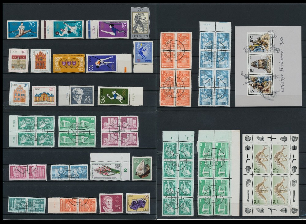 Germany East, DDR, beautiful stamp collection, used and new (RD 15)