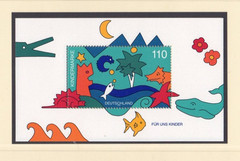 Germany – 1998 Sc, 2000, For the Children, Art, souvenir sheet, MNH