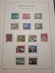 BRD Sammlung 1951-1963 in Leuchtturm-Vordruckalbum – Posthorn-Satz, Heuss, Europ