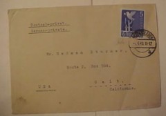 GERMAN PEACE DOVE 5M 1948 #662ZFB cat.180E($260.00) ASCHERSLEBEN