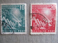 Germany, Scott# 665-666, used