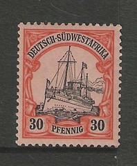 1901 German colonies SOUTHWEST AFRICA 30 Pf. Yacht issue mint** signed $ 348.00