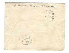 GERMANY EAST AFRICA US 1898 TANGA DATED 15/6/1889 TYING PAIR MI # 9 TO N.Y. VF