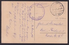 GERMANY 1916, Fieldpost card, Latvia Libau (Liepaja) St. Trinity Church, WWI