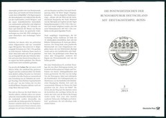 GERMAN POST FOLDER 2013/03 MUSEUM PERGAMEMNON ISCHTAR-TOR NOFRETETE NEFERTITI