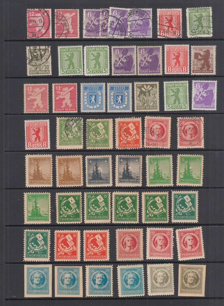 Germany Allied Occupation Soviet Zone collection, 96 stamps