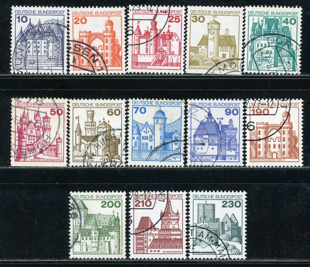 Stamps Germany, Scott 1231-1242 used, complete set