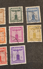 WWII German Third Reich NSDAP Party Official Swastika Eagle Stamp Set x 10