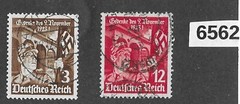 #6562 1935 Set 467-468 Anniversary of the Munich Putsch Third Reich Germany