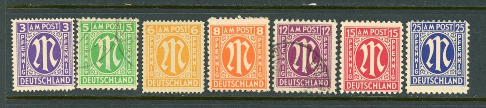 GERMANY Official between # 3N2-3N13, / 24-9-4g / Mint and used