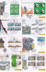 `ODZ&GERMANY 8 VERY GOOD DEUTSCHE POST EXHIBITION COVERS LOOK ALL DIFFERENT 879