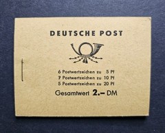 Germany Stamps – 1960 DDR East Germany MH-MiNr. 3. Stamp Booklet. MNH