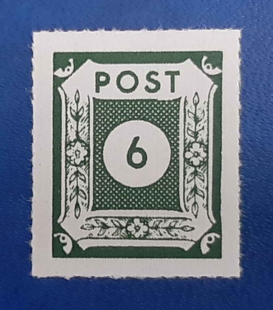 Germany Stamp Ost-Sachsen 6 Pfennig 1945 SBZ Kunz Mi. Nr. 43 B I (21059)