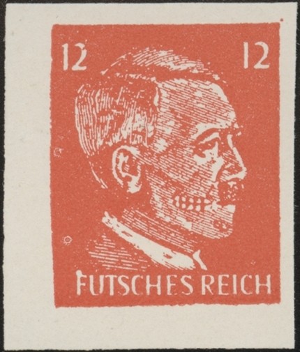 GERMANY, U.S., 1944. Propaganda „Death Head“ 12pf, Mint